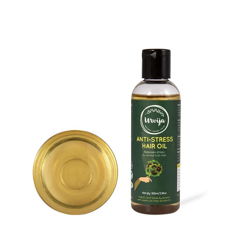 Buy Urvija Anti Stress Hair Oil - Releases Stress & Improves Sleep (100ml)