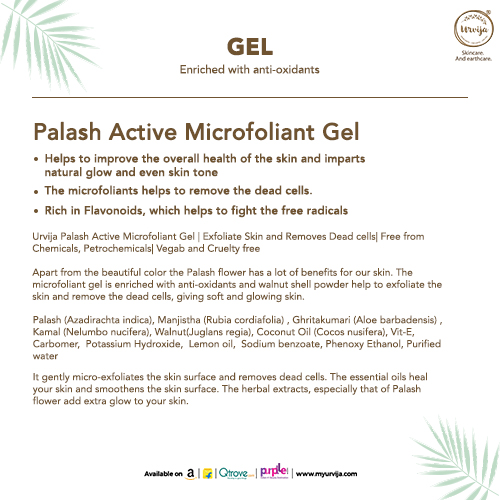 Buy Urvija Palash Active Microfoliant Gel - Removes Dead Cells