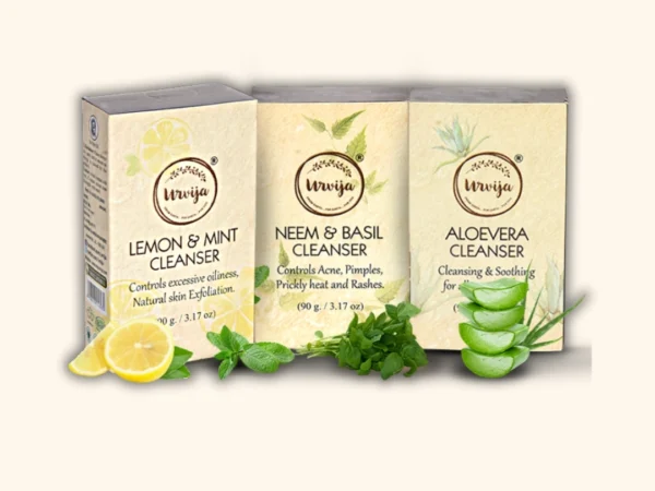 Urvija Assorted Combo<br> (Pack of 3) Neem basil+Aloe vera+Lemon-mint